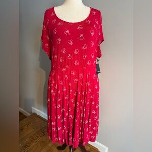 NWT Disney by Torrid Red Minnie Mouse Print Dress - Torrid Size 4 (26, 4X)